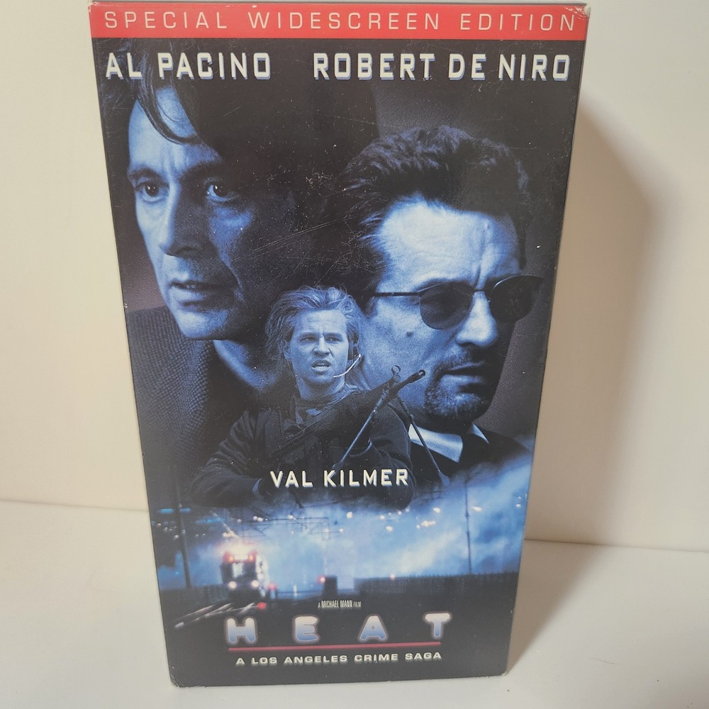 Heat VHS 1995 Special Widescreen Edition Al Pacino Robert De Niro 2-Tape Set